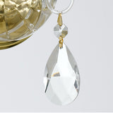 Traditional Crystal 5'' Sconce in Polished Brass - Additional View (1031-PB-CL-SAQ)