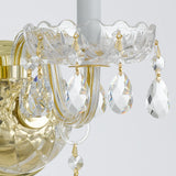 Traditional Crystal 15'' Sconce in Polished Brass - Additional View (1032-PB-CL-SAQ)