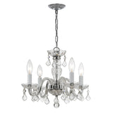 Traditional Crystal 15'' Chandelier in Polished Chrome - Additional View (1064-CH-CL-S)