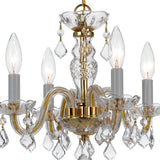 Traditional Crystal 15'' Chandelier in Polished Brass - Additional View (1064-PB-CL-I)