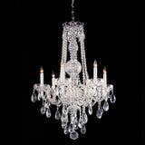 Traditional Crystal 26" Chandelier in Polished Chrome - Front View (1106-CH-CL-MWP)