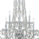 Traditional Crystal 32'' Chandelier in Polished Chrome - Additional View (1110-CH-CL-S)