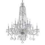 Traditional Crystal 37.5'' Chandelier in Polished Chrome - Additional View (1112-CH-CL-S)