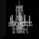Traditional Crystal 26" Chandelier in Polished Chrome - Front View (1125-CH-CL-MWP)