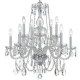 Traditional Crystal 26'' Chandelier in Polished Chrome - Additional View (1130-CH-CL-SAQ)