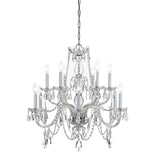 Traditional Crystal 31'' Chandelier in Polished Chrome - Additional View (1135-CH-CL-S)