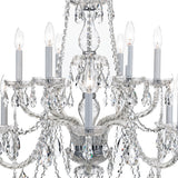 Traditional Crystal 31'' Chandelier in Polished Chrome - Additional View (1135-CH-CL-S)