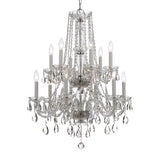 Traditional Crystal 26.5'' Chandelier in Polished Chrome - Additional View (1137-CH-CL-SAQ)