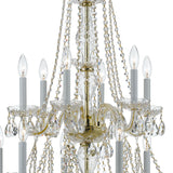 Traditional Crystal 26.5'' Chandelier in Polished Brass - Additional View (1137-PB-CL-S)