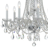 Traditional Crystal 26'' Chandelier in Polished Chrome - Additional View (1138-CH-CL-S)