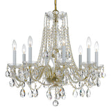 Traditional Crystal 26'' Chandelier in Polished Brass - Additional View (1138-PB-CL-S)