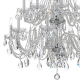 Traditional Crystal 37'' Chandelier in Polished Chrome - Additional View (1139-CH-CL-SAQ)