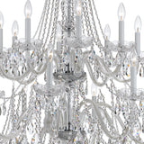 Traditional Crystal 37'' Chandelier in Polished Chrome - Additional View (1139-CH-CL-S)