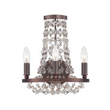 Channing 12'' Sconce in Chocolate Bronze - Front View (1542-CB-MWP)