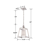 Sylvan 11.5'' Pendant - Dimensions Diagram (2240-PN)
