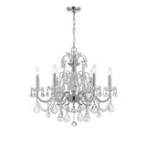 Imperial 26'' Chandelier in Polished Chrome - Front View (3226-CH-CL-S)