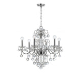 Imperial 26" Chandelier in Polished Chrome - Front View (3326-CH-CL-MWP)