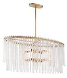 Bleecker 36'' Oval Chandelier in Antique Gold - Additional View (398-GA)