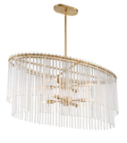 Bleecker 36'' Oval Chandelier in Antique Gold - Additional View (398-GA)