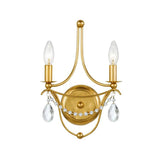 Metro 10'' Sconce in Antique Gold - Front View (412-GA-CL-MWP)