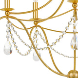 Metro 27.5'' Chandelier in Antique Gold - Additional View (415-GA-CL-MWP)