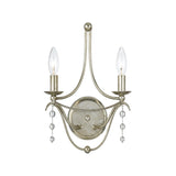 Metro 10'' Sconce in Antique Silver - Front View (432-SA)