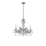 Maria Theresa 20'' Chandelier in Polished Chrome - Front View (4376-CH-CL-MWP)