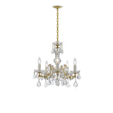 Maria Theresa 20'' Chandelier in Gold - Front View (4376-GD-CL-MWP)