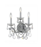 Maria Theresa 11'' Sconce in Polished Chrome - Front View (4403-CH-CL-MWP)