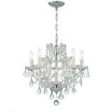 Maria Theresa 20'' Chandelier in Polished Chrome - Front View (4405-CH-CL-S)