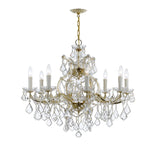 Maria Theresa 26'' Chandelier in Gold - Front View (4408-GD-CL-MWP)