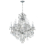 Maria Theresa 28'' Chandelier in Polished Chrome - Additional View (4413-CH-CL-SAQ)