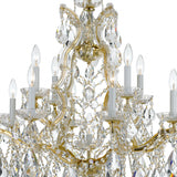 Maria Theresa 28'' Chandelier in Gold - Additional View (4413-GD-CL-SAQ)