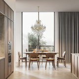 Maria Theresa 38'' Chandelier in Gold - Lifestyle View (4418-GD-CL-SAQ)