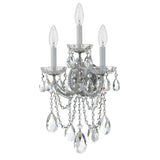 Maria Theresa 11'' Sconce in Polished Chrome - Additional View (4423-CH-CL-SAQ)