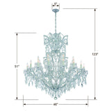 Maria Theresa 46'' Chandelier - Dimensions Diagram (4424-CH-CL-SAQ)
