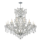 Maria Theresa 46'' Chandelier in Polished Chrome - Front View (4424-CH-CL-S)