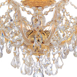 Maria Theresa 19'' Semi Flush Mount in Gold - Additional View (4437-GD-CL-S)