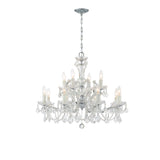 Maria Theresa 29'' Chandelier in Polished Chrome - Front View (4479-CH-CL-I)