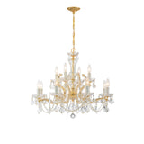 Maria Theresa 29'' Chandelier in Gold - Front View (4479-GD-CL-S)
