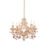 Paris Market 18" Chandelier - Front View (4507-CM-ROSA)