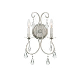 Ashton 10.5'' Sconce in Olde Silver - Front View (5012-OS-CL-S)
