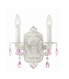 Paris Market 10'' Sconce in Antique White - Front View (5022-AW-RO-MWP)