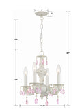 Paris Market 13.5'' Chandelier - Dimensions Diagram (5024-AW-RO-MWP)