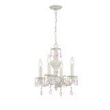 Paris Market 13.5'' Chandelier in Antique White - Front View (5024-AW-RO-MWP)