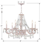Paris Market 28'' Chandelier - Dimensions Diagram (5026-AW-CL-S)