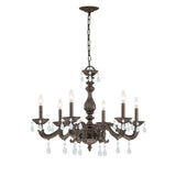 Paris Market 28'' Chandelier in Venetian Bronze - Front View (5036-VB-CL-MWP)