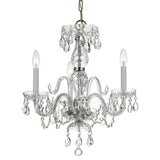 Traditional Crystal 16'' Chandelier in Polished Chrome - Additional View (5044-CH-CL-I)