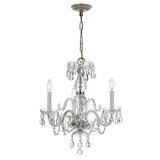 Traditional Crystal 16'' Chandelier in Polished Chrome - Additional View (5044-CH-CL-SAQ)