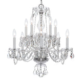 Traditional Crystal 23'' Chandelier in Polished Chrome - Additional View (5080-CH-CL-S)